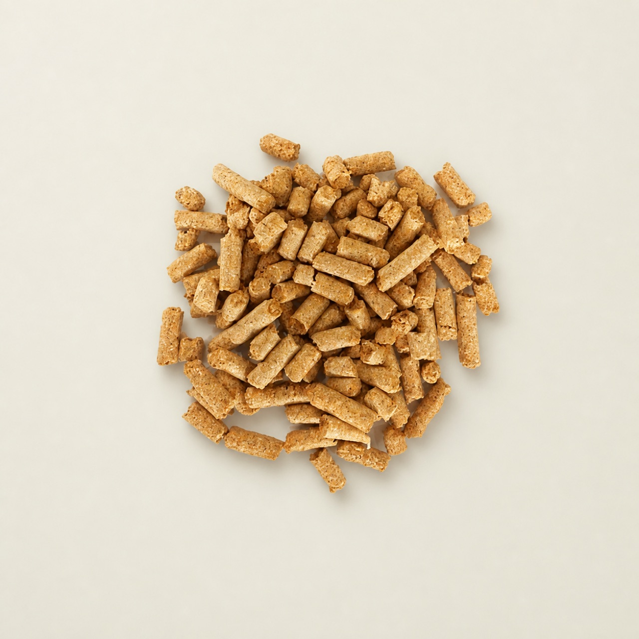 Wheat Bran Pellets feed ingredient in a supplier-neutral studio presentation